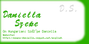 daniella szepe business card